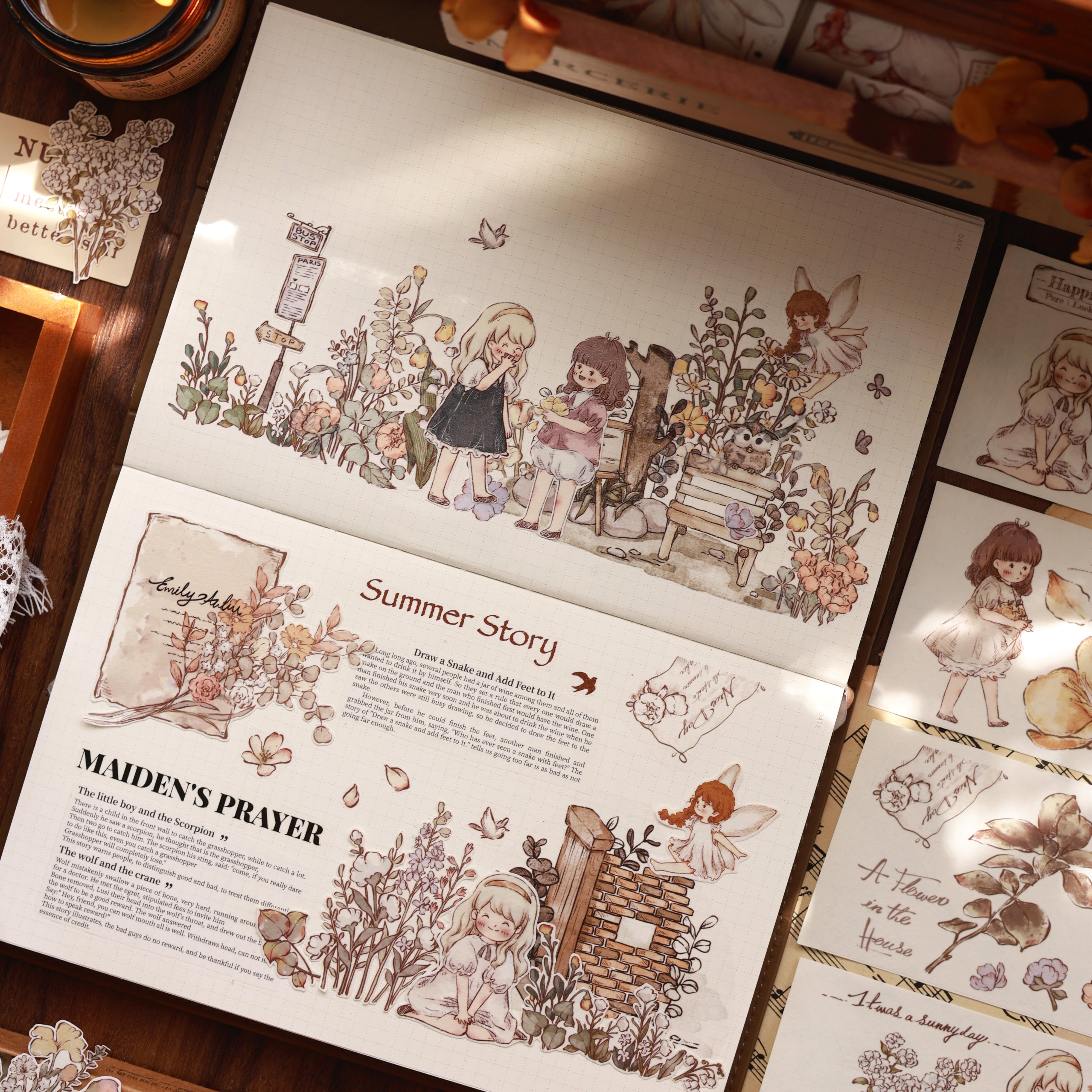 Vintage Cute Characters Tape (6.5cm*150cm)