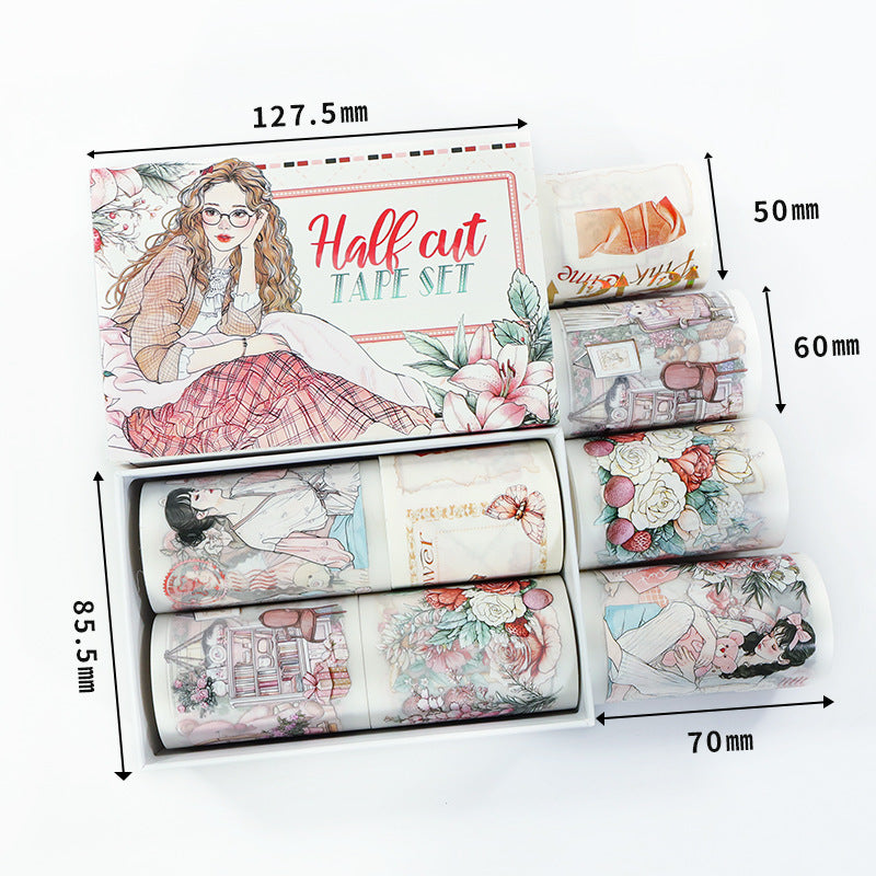 Pre-cut PET & Washi Tape Set ( 10 Styles)
