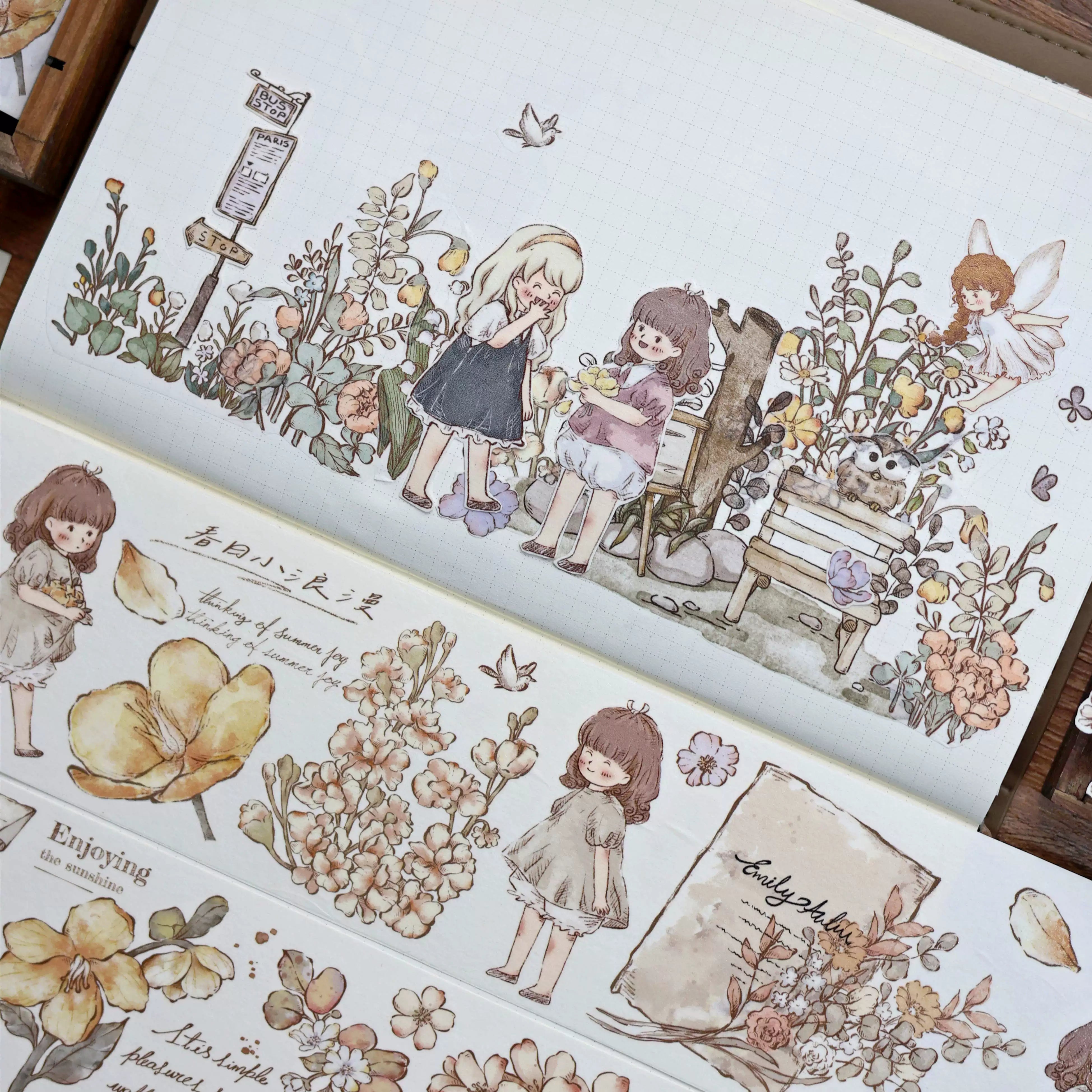 Vintage Cute Characters Tape (6.5cm*150cm)