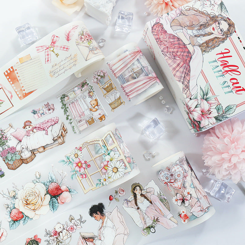 Pre-cut PET & Washi Tape Set ( 10 Styles)