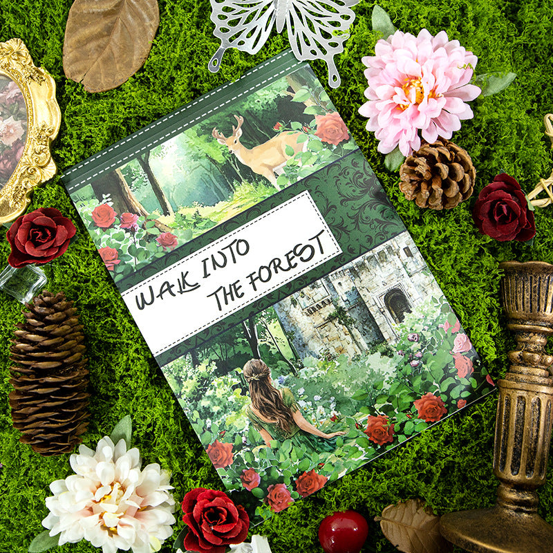 Vintage Sticker Book Vol.14 - Walk into The Forest