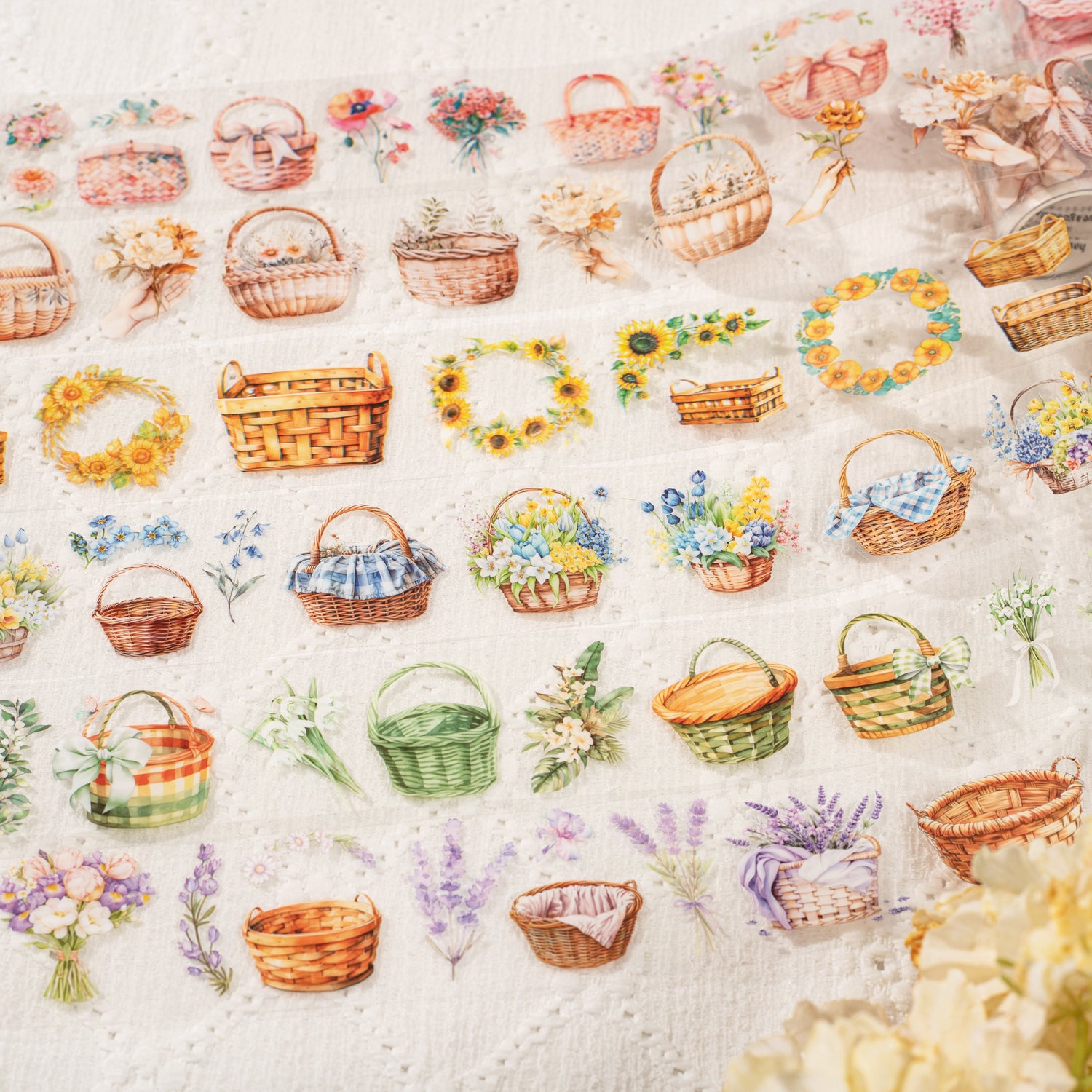 Flower Picking Season Pre-cut PET Tape