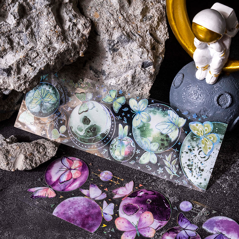 Legend of Stars and Moon Scrapbook Junk Journal PET Tape Sticker