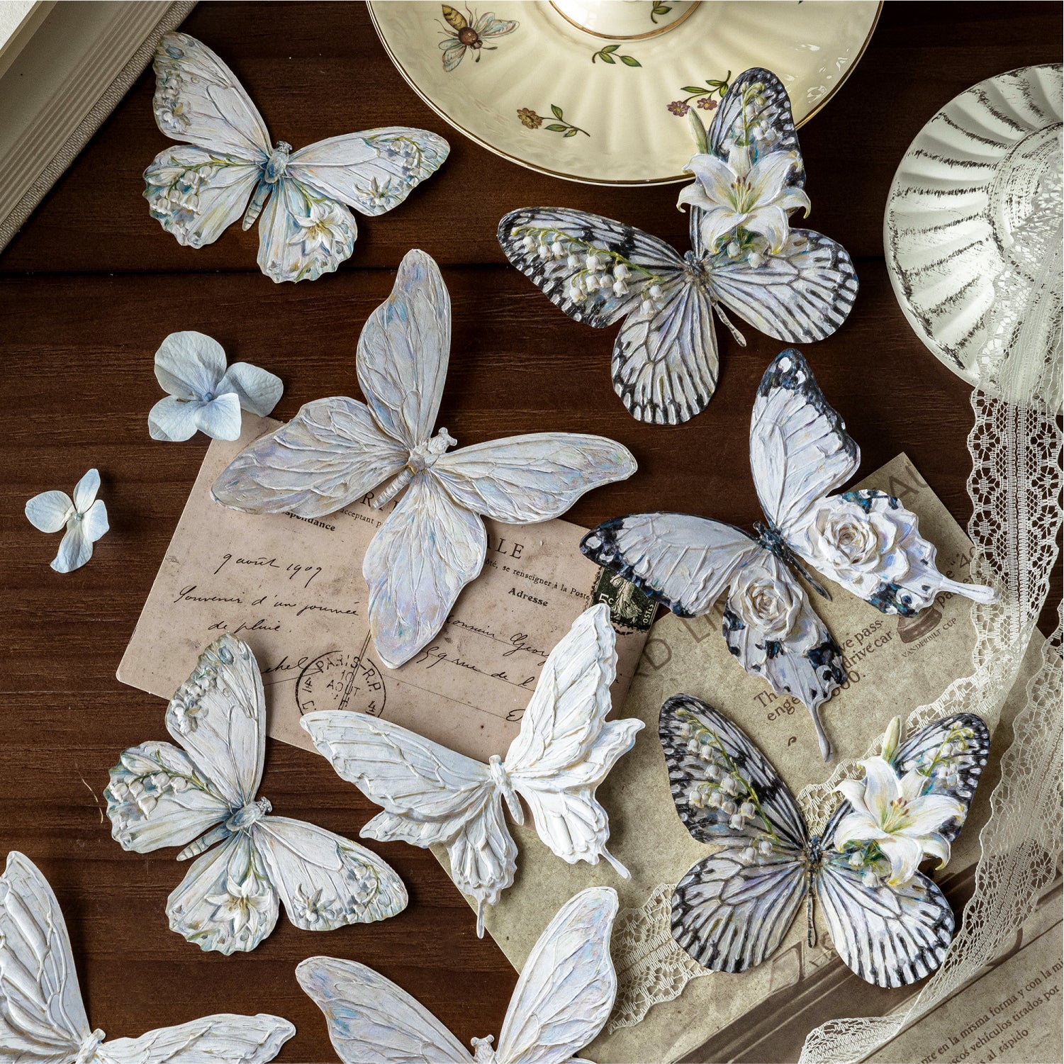 Monet's Butterfly Poetry Series Sticker