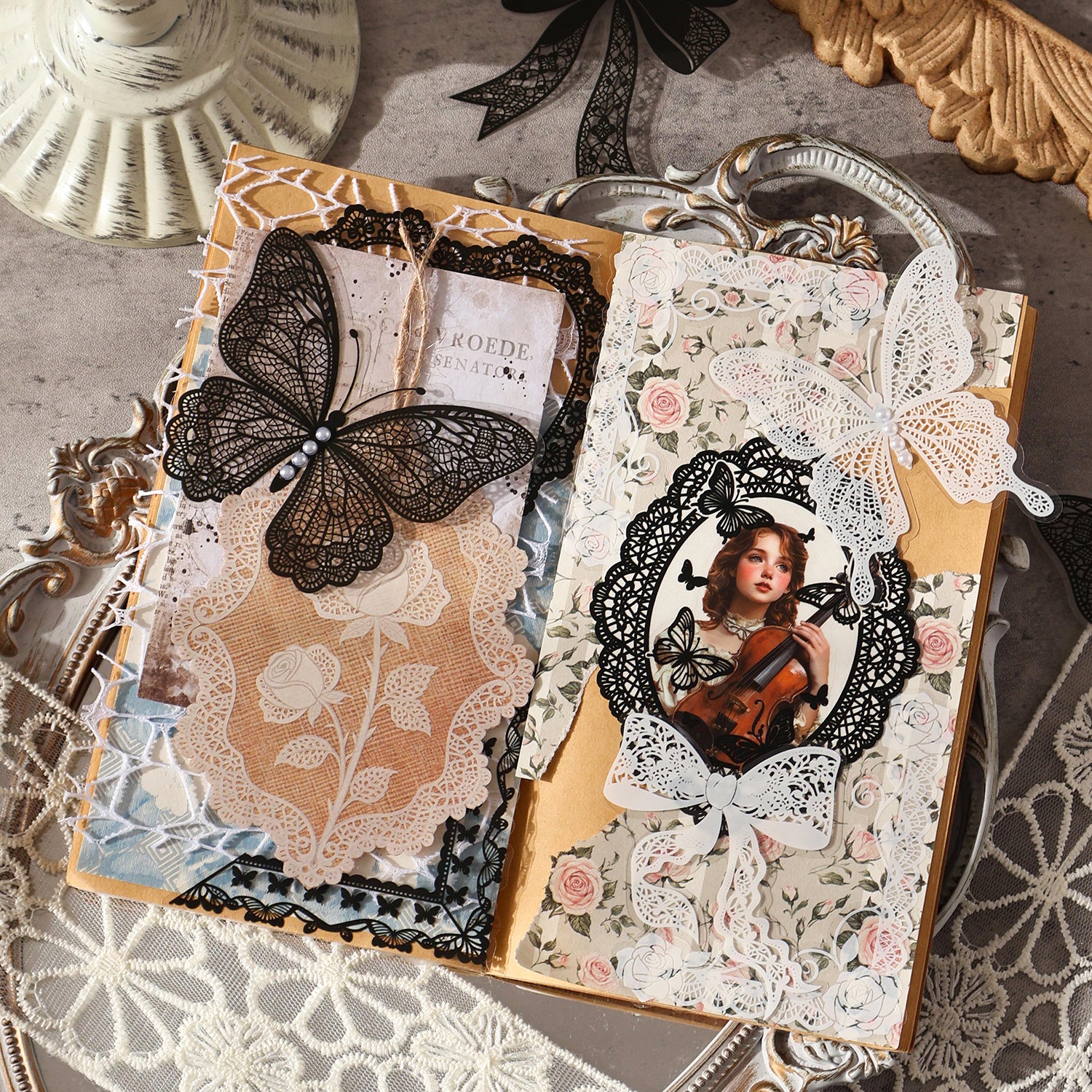 Lace Dream series PET Sticker