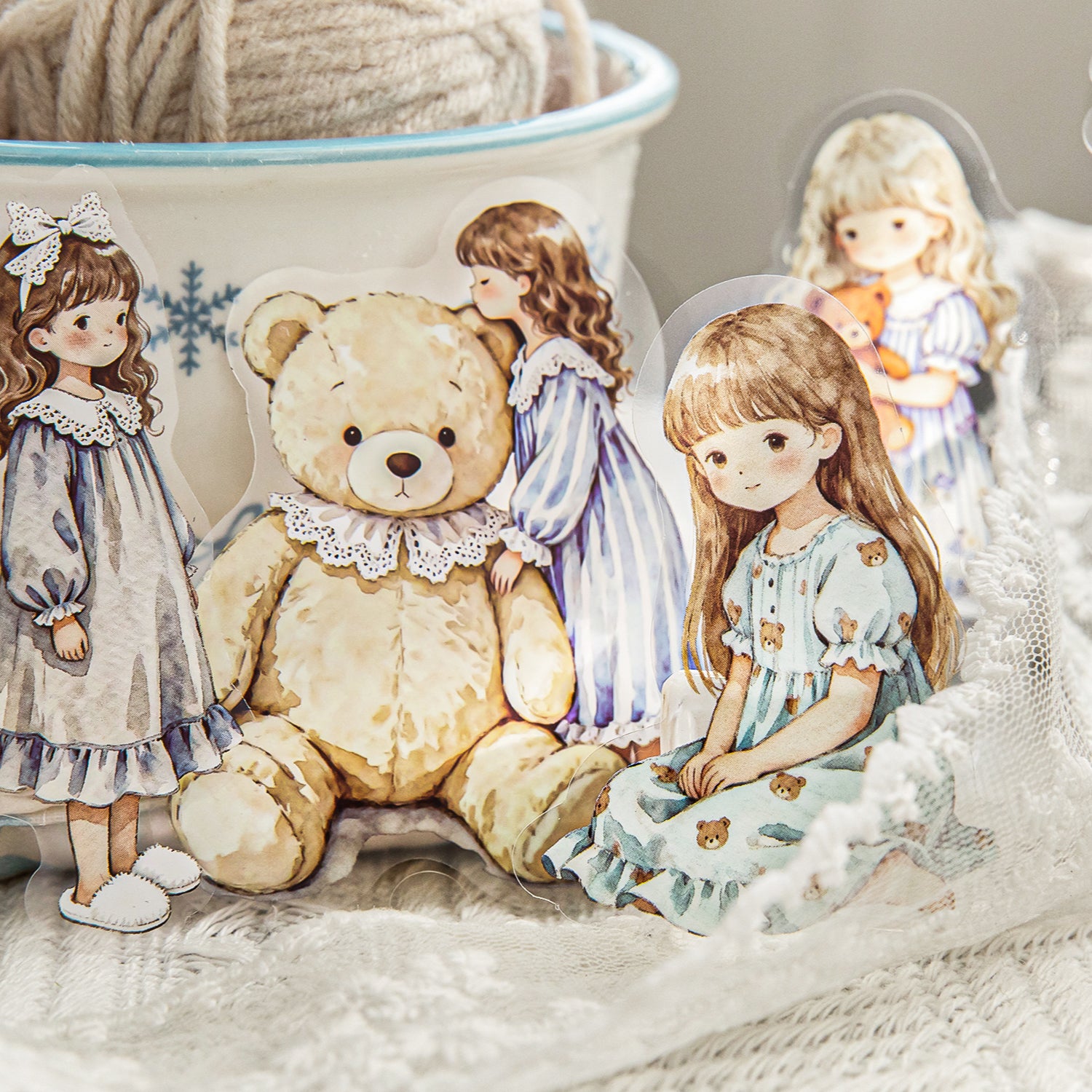 Star-Sleep Fairy Tale Girl Character Stickers