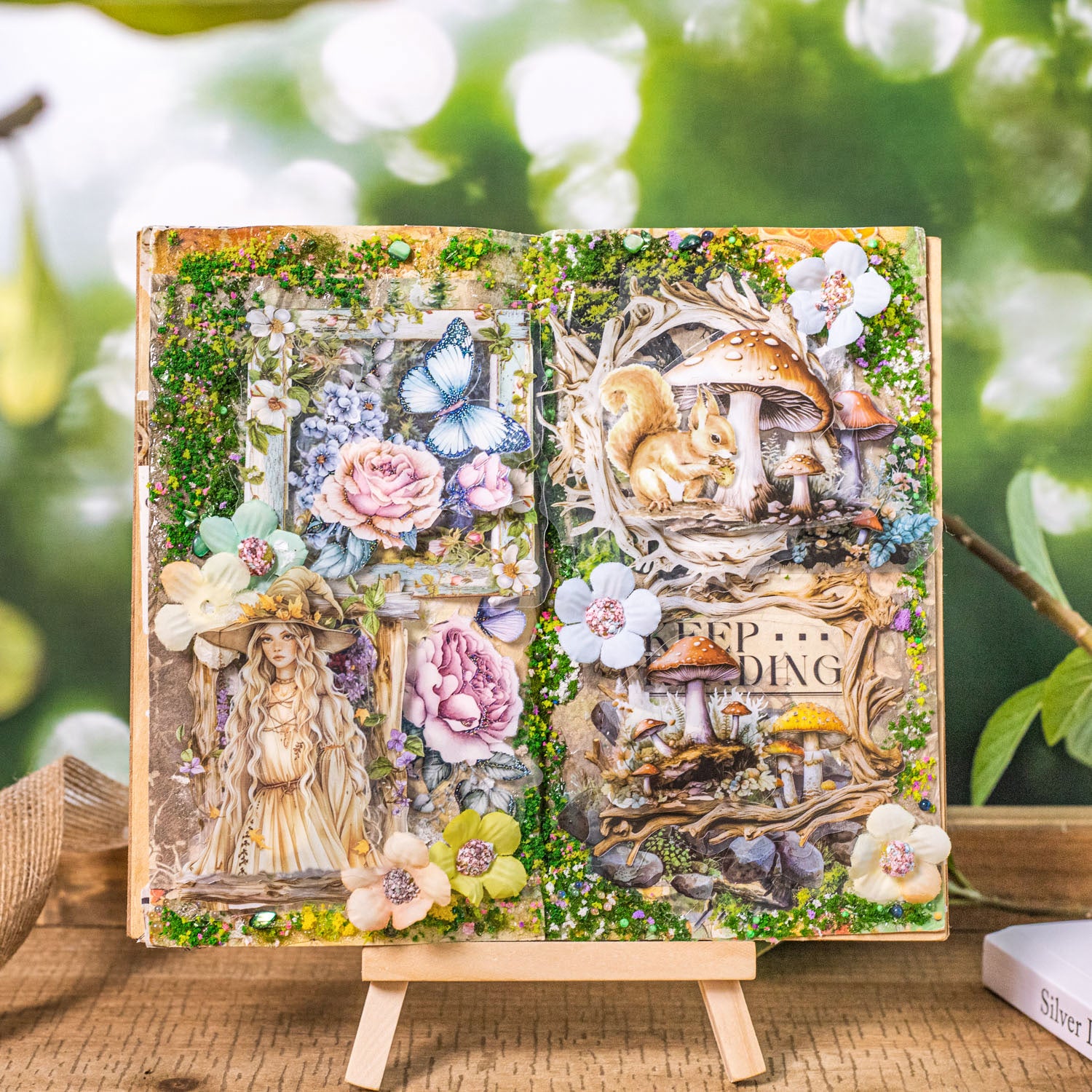 Forest Language Wooden Frame PET Sticker