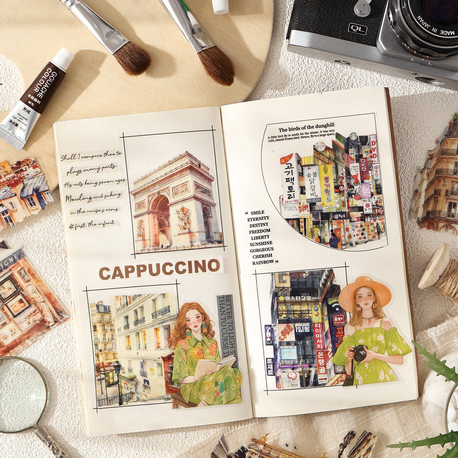 World Travel PET Sticker