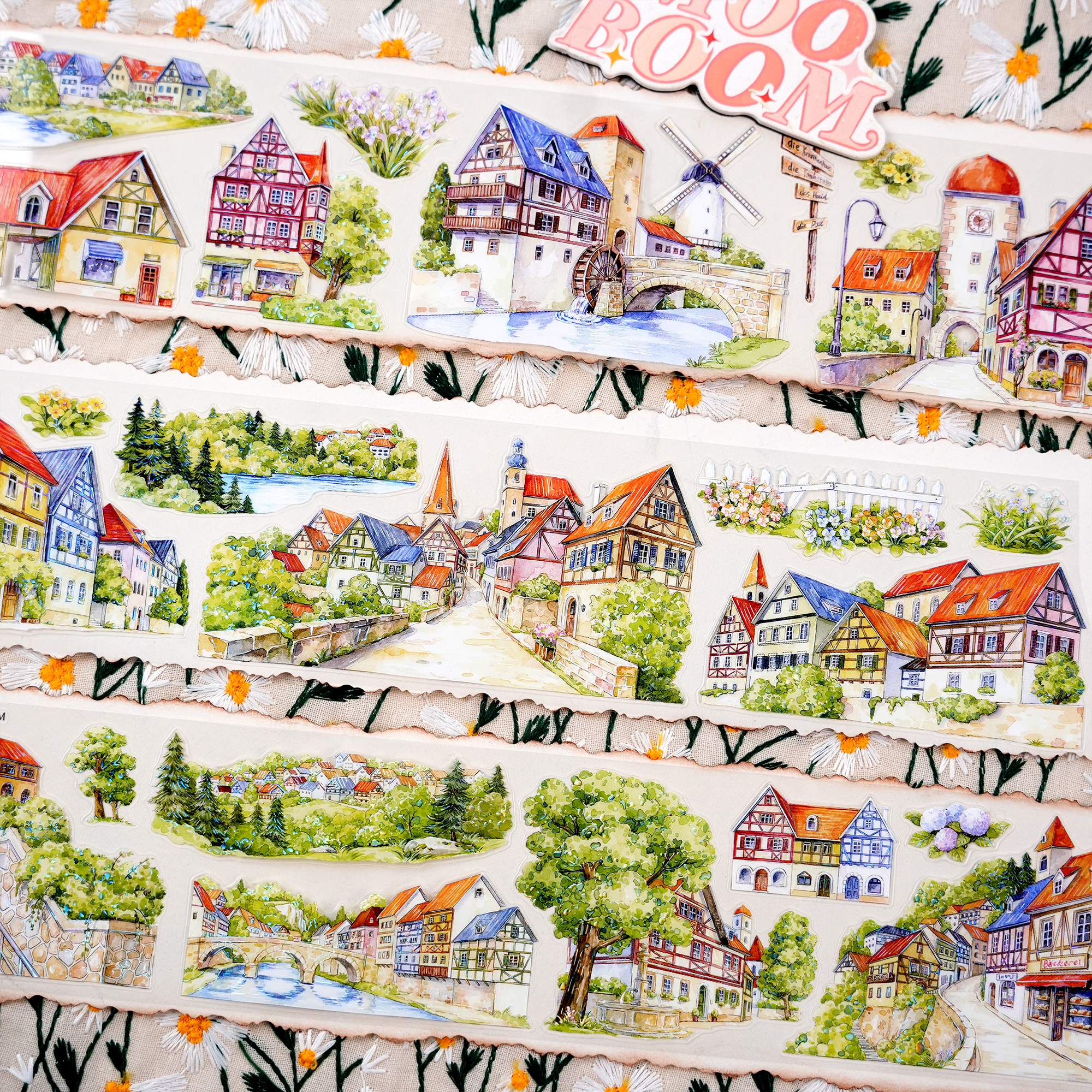 【MOOBOOM】German Town Scenery Pre-cut Landscaping Tape