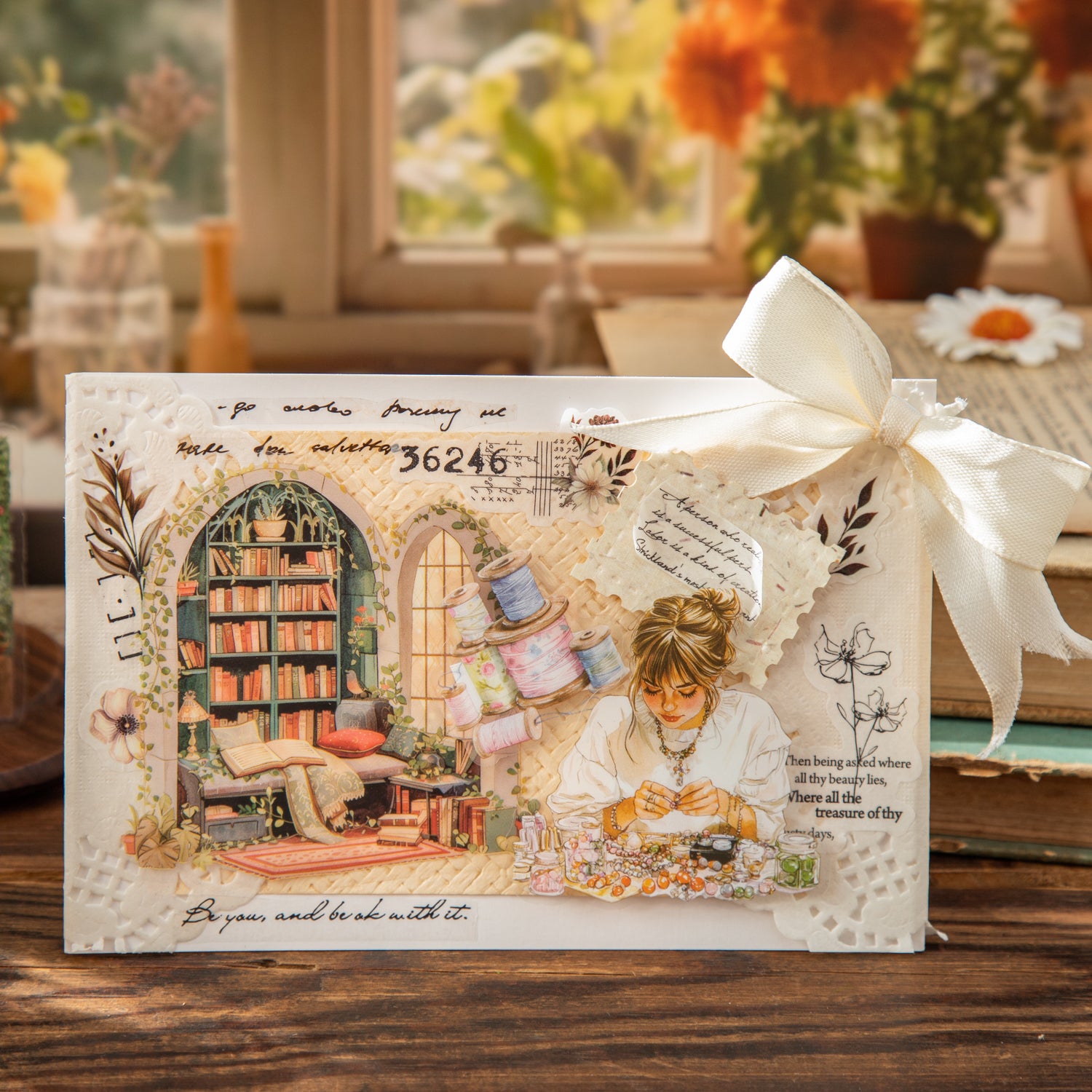 Reading Corner by the Window PET Sticker