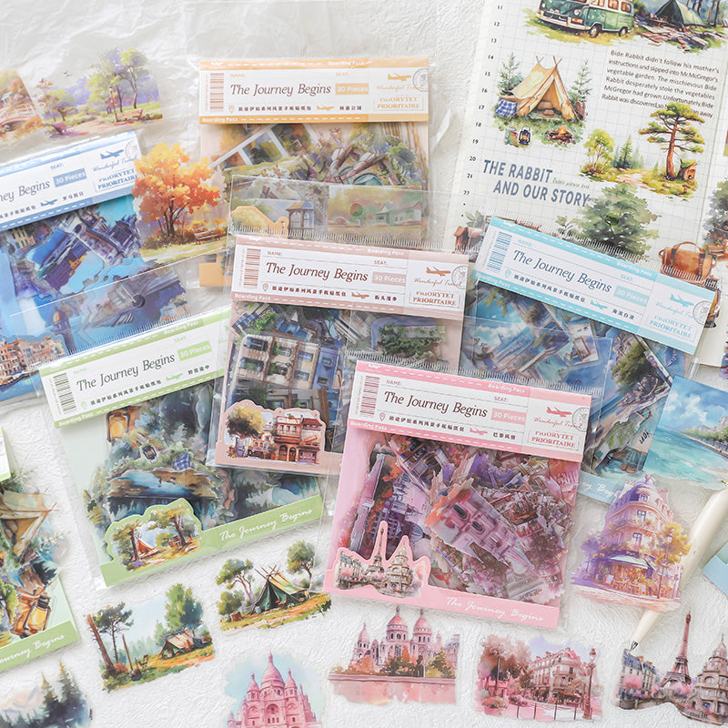 The beginning of the journey PET Sticker