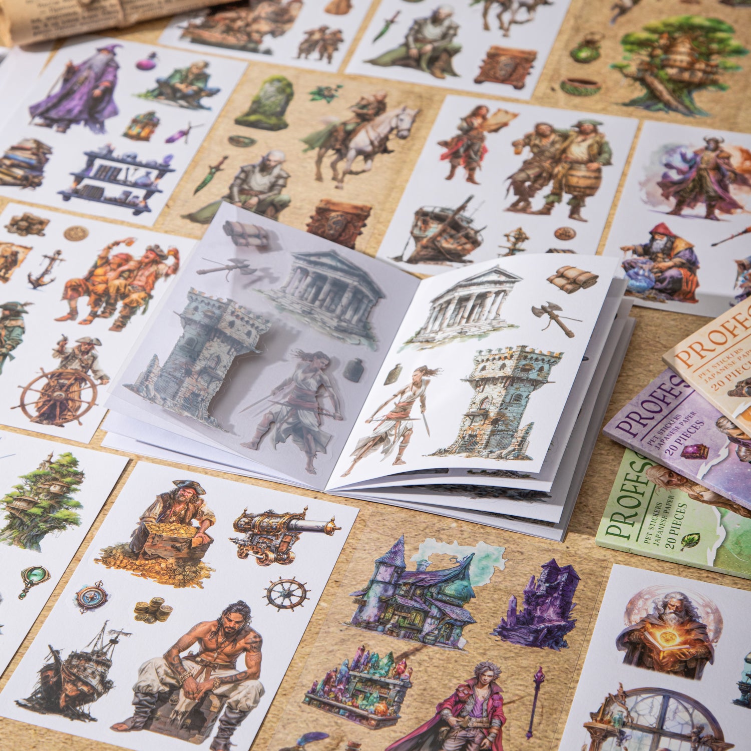 Fantasy Professional Notes Sticker Book