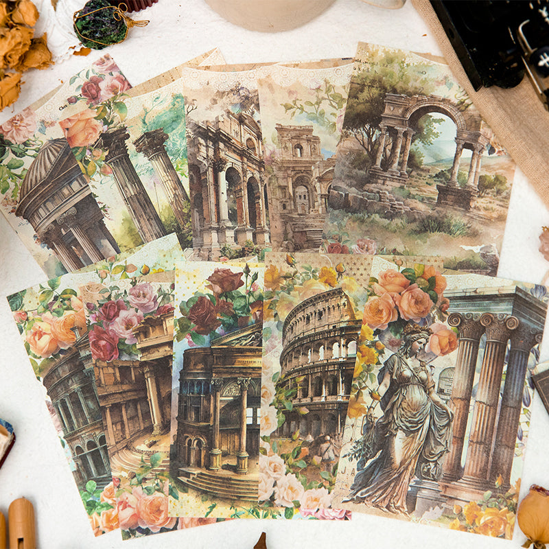 Ancient Rome Landscape Scrapbooking Paper