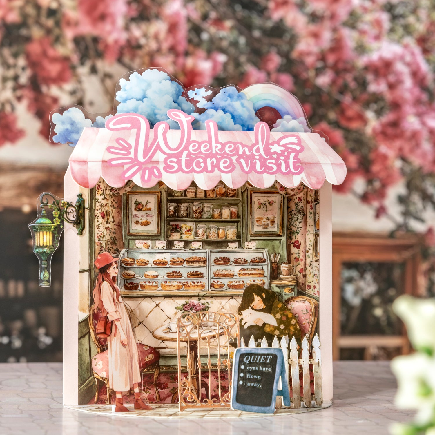 Weekend Shop Background PET Sticker