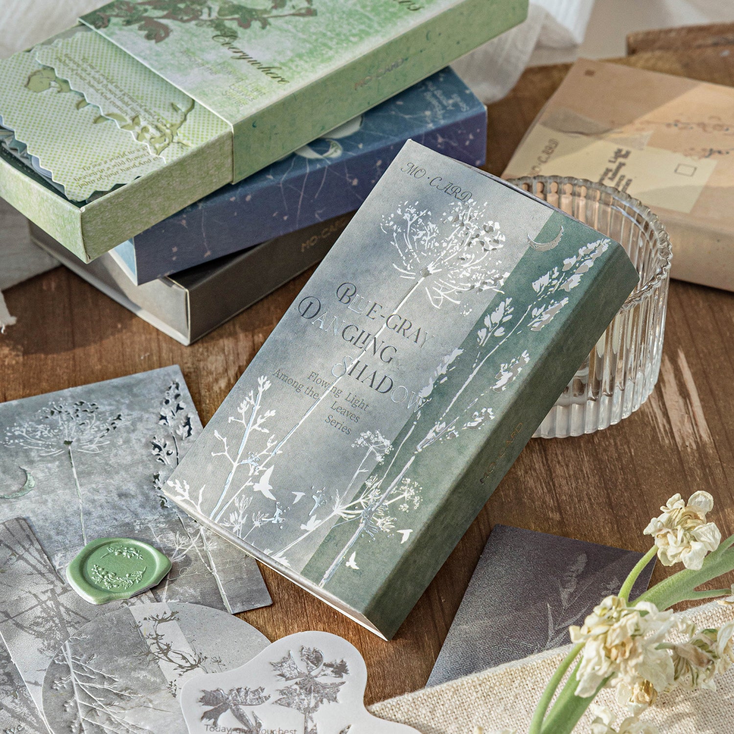 White Kraft Paper Hot Stamping Debossed Matchbox Notes Sticker