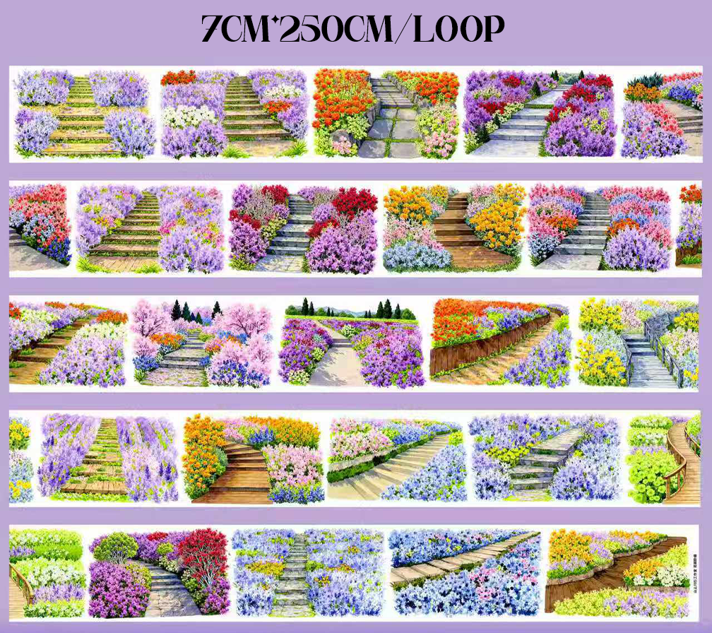 【SZCX】Garden Steps Landscape PET Tape