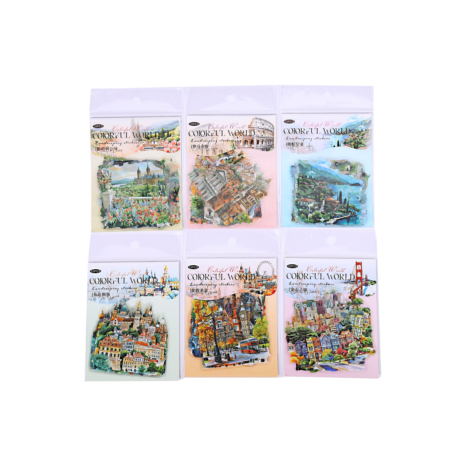 Colorful World PET Sticker