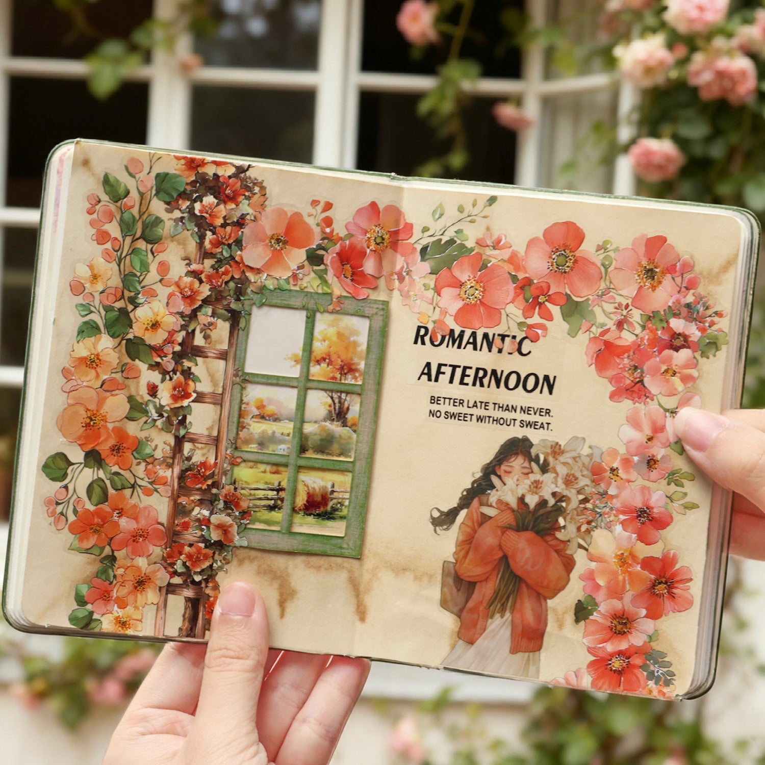 Flower Vine PET Sticker