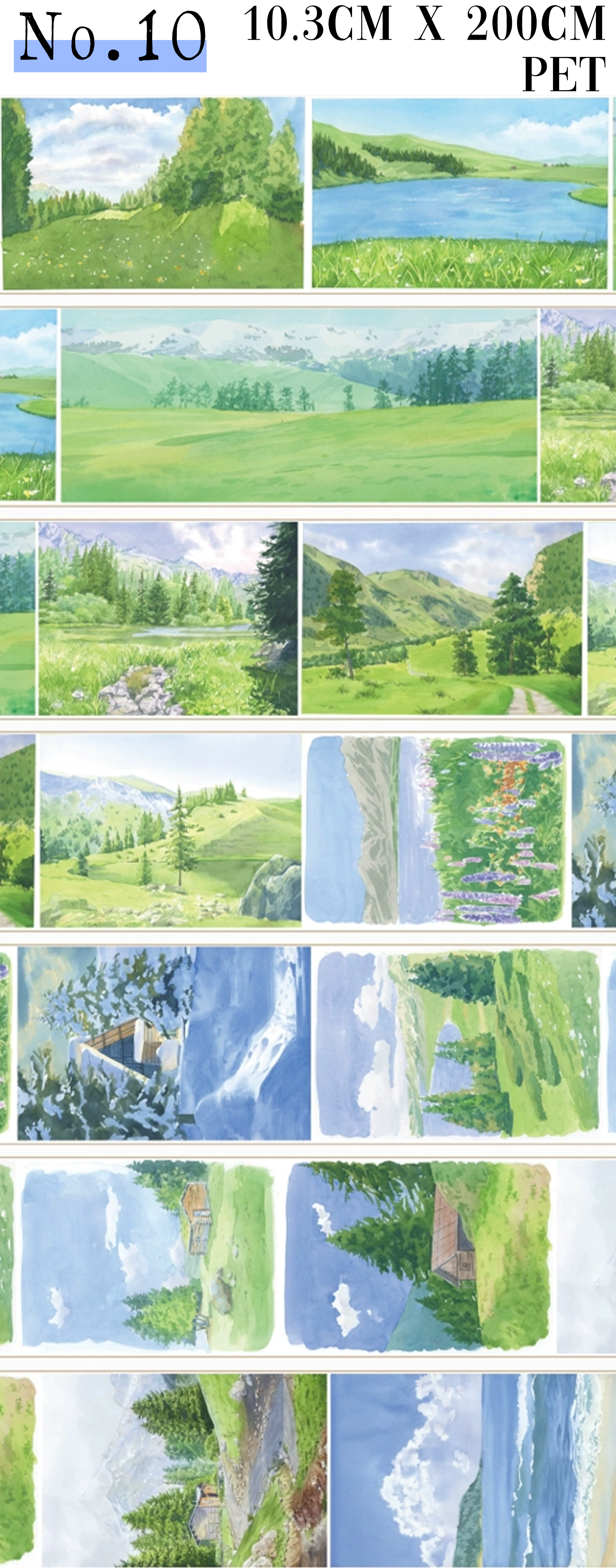 【XIAOYE】Landscaping/Scene PET Tape (18 Style)