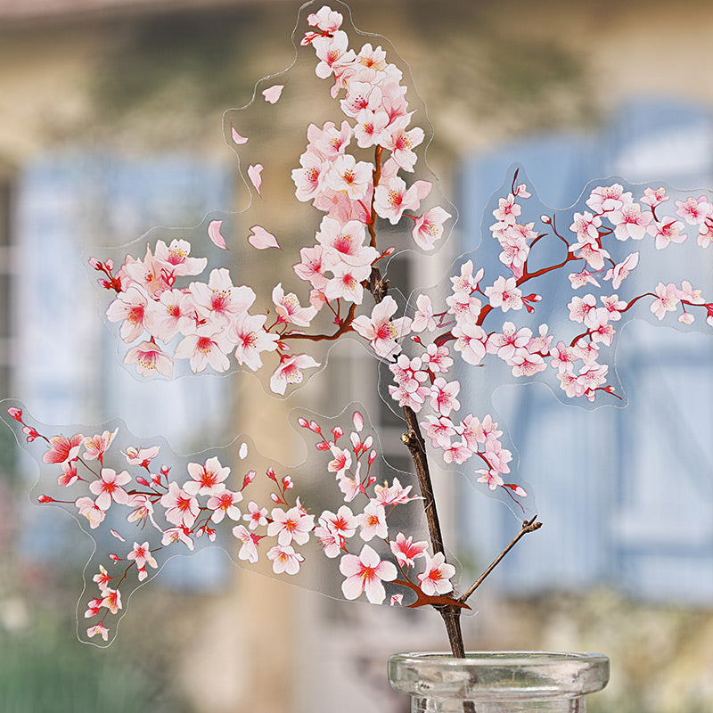 Spring Flower Branches PET Sticker