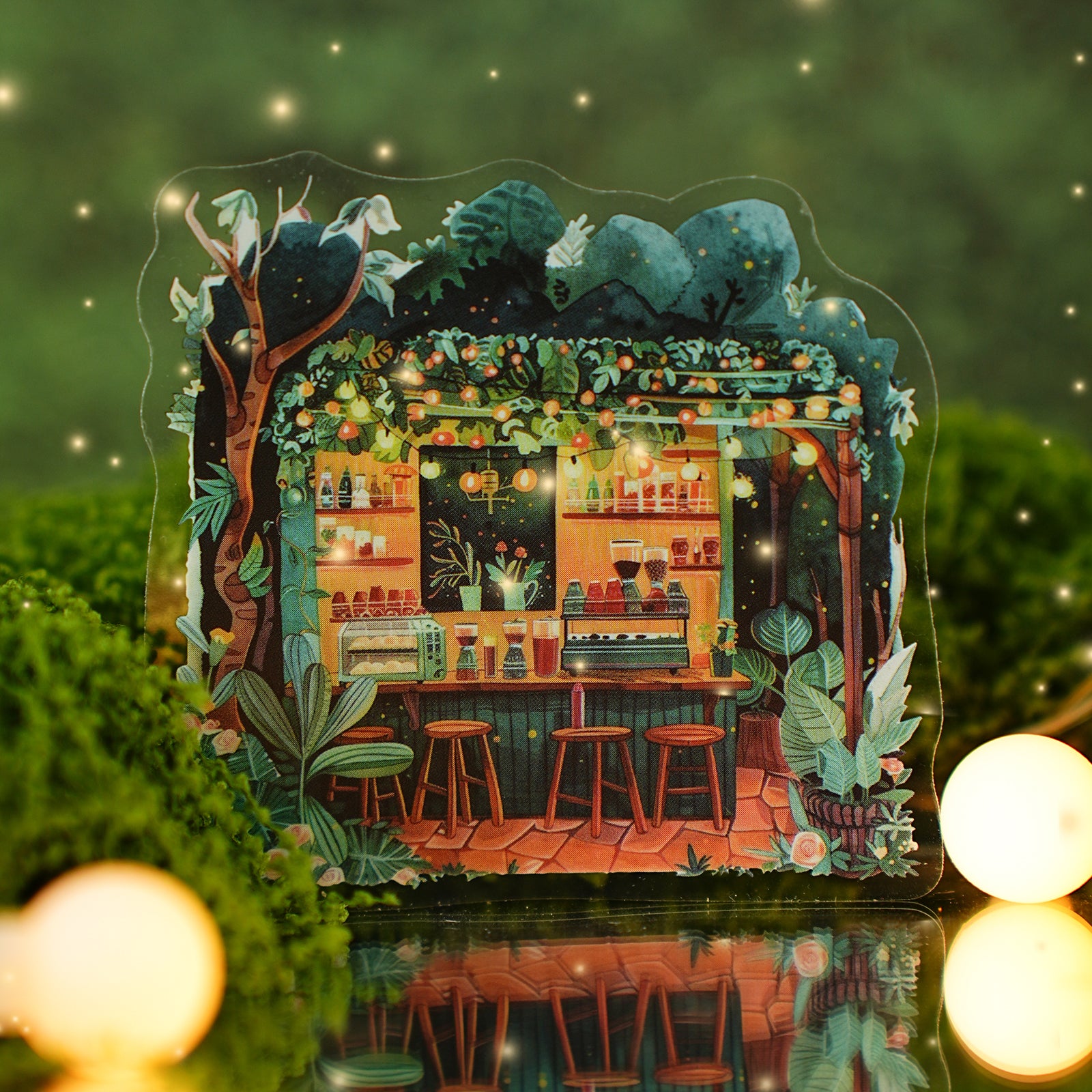 Night Lights Landscaping Sticker