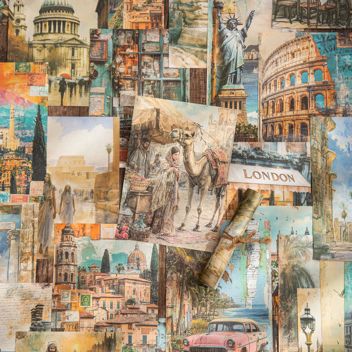 Wanderer's Diary Scrapbooking Paper