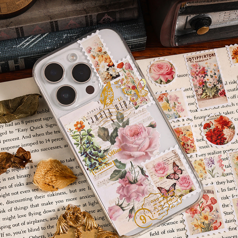 Vintage Foil Stamp Sticker