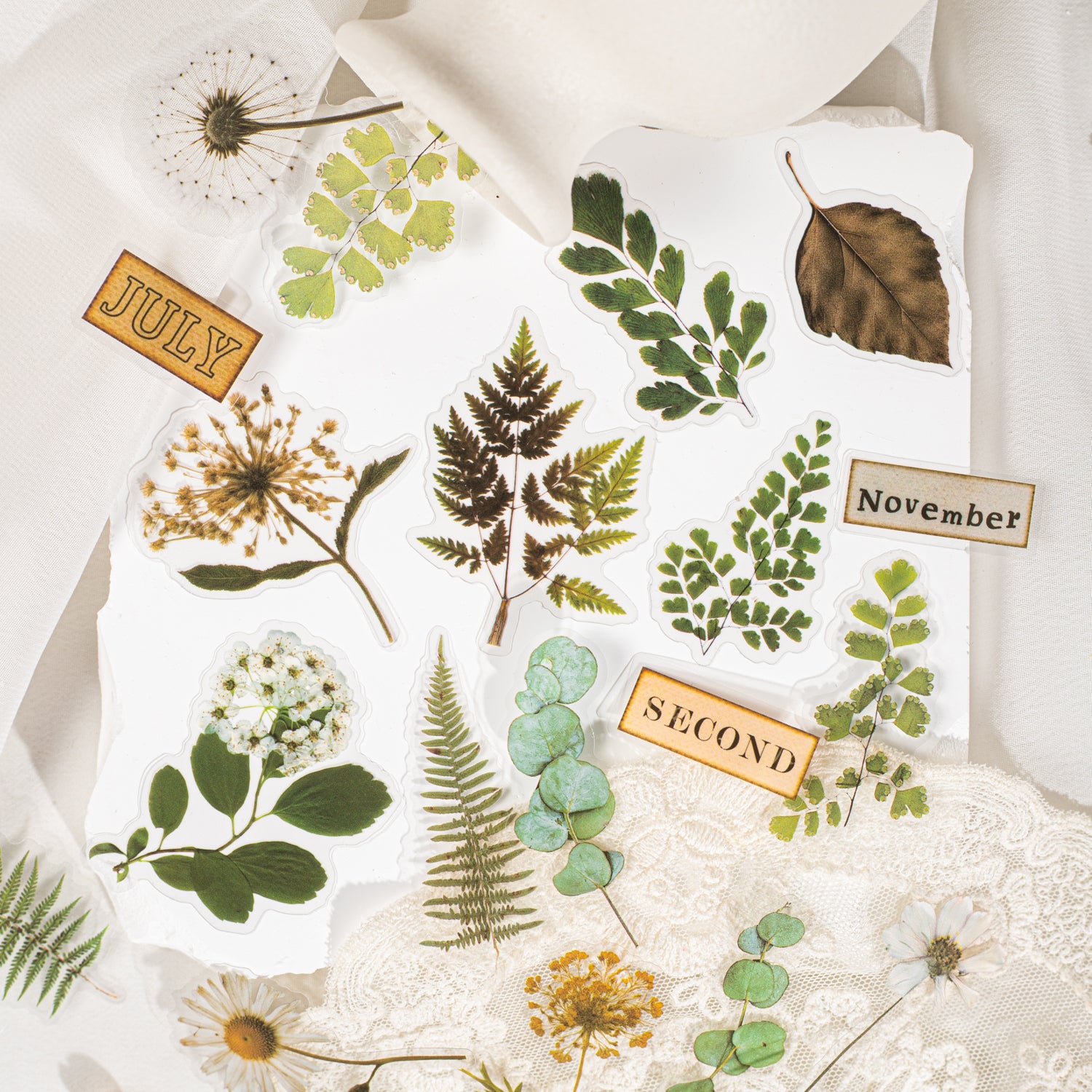 Dried Flower Handbook PET Sticker
