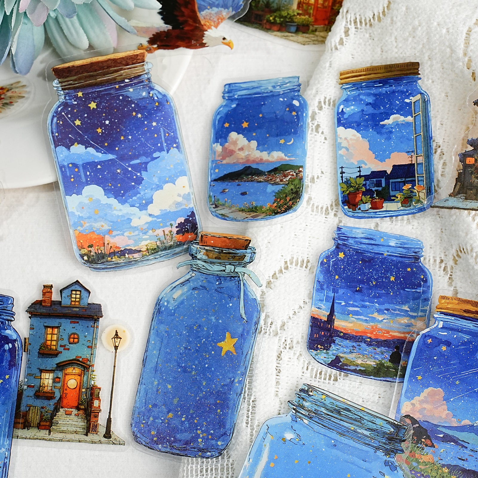 World in a Bottle PET Sticker