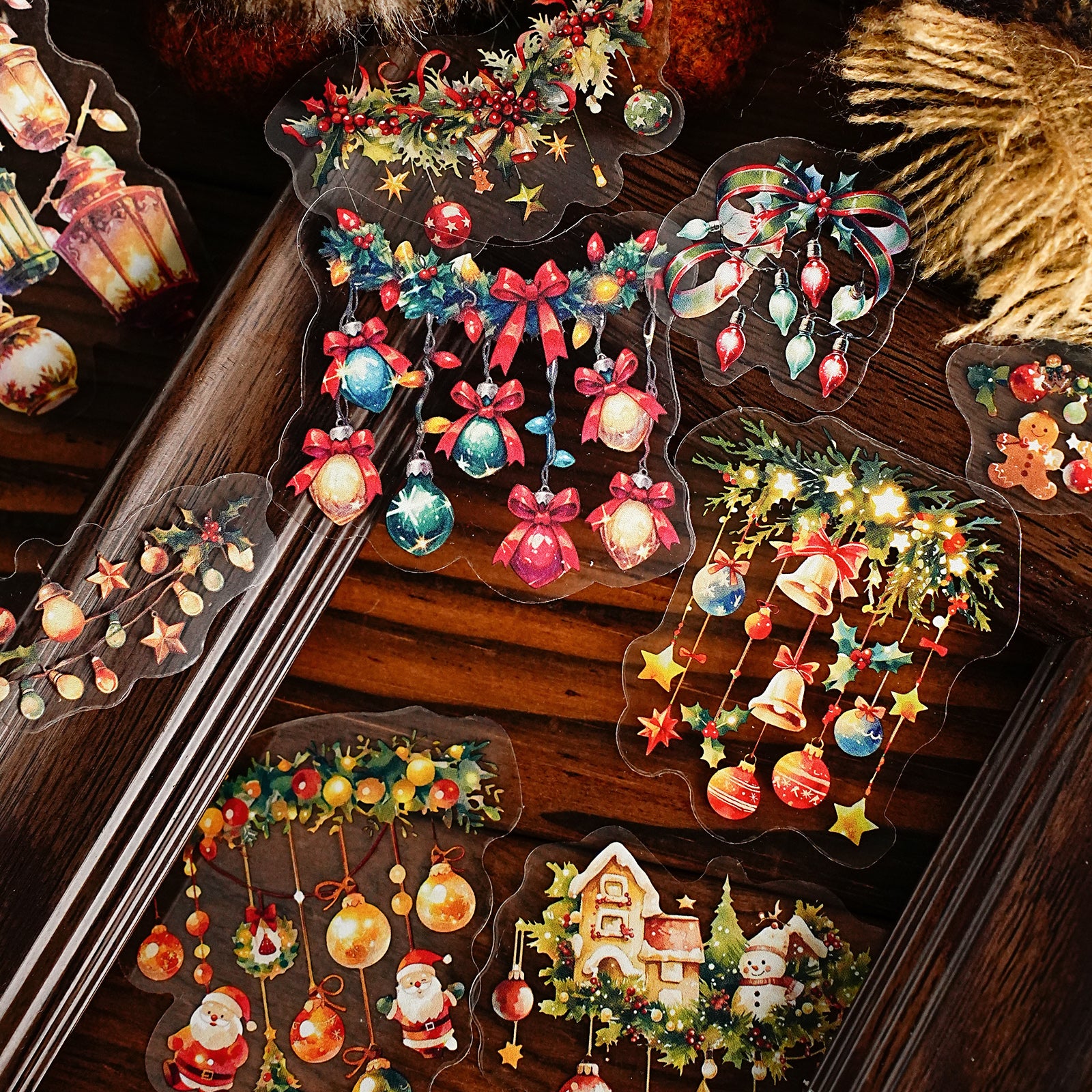 Halloween and Christmas Decorations PET Sticker