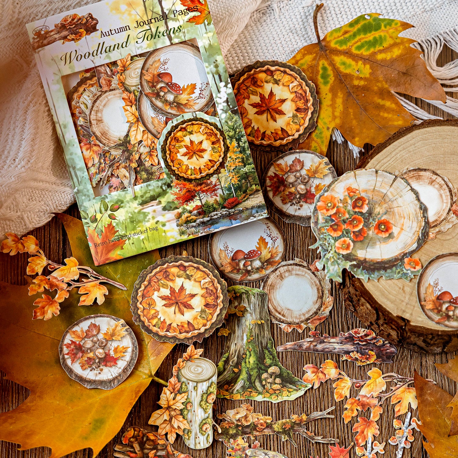 Autumn Notes Series PET Sticker