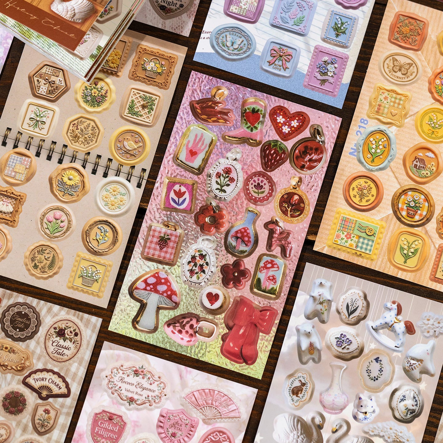 Museum Collection Series Sticker Book For Scrapbooking and Journaling | MOOBOOM