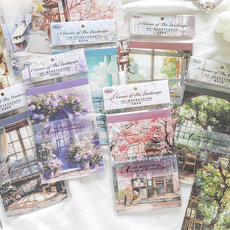 Watercolor Landscape Paper 30pcs
