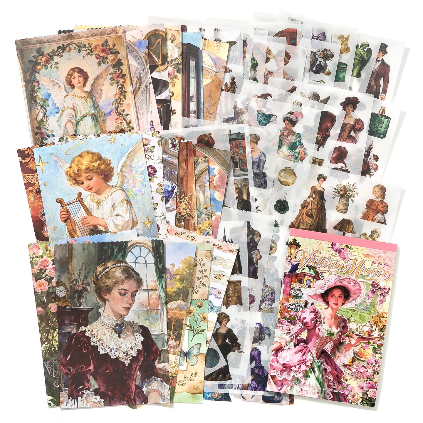 Victoria Manor Sticker Book for Journaling | MOOBOOM