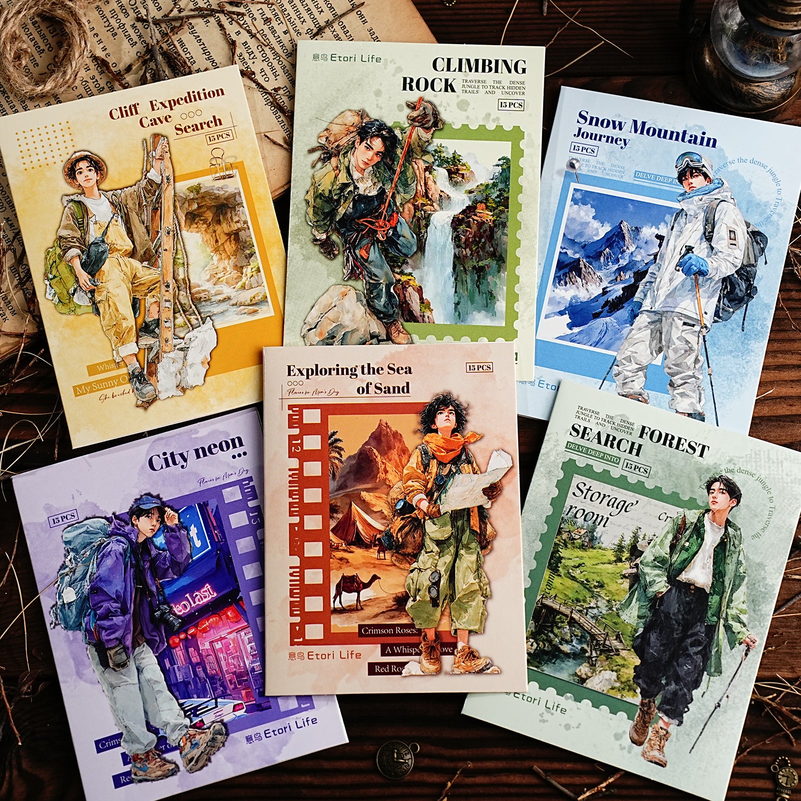 Adventure Journey Boy Character Sticker