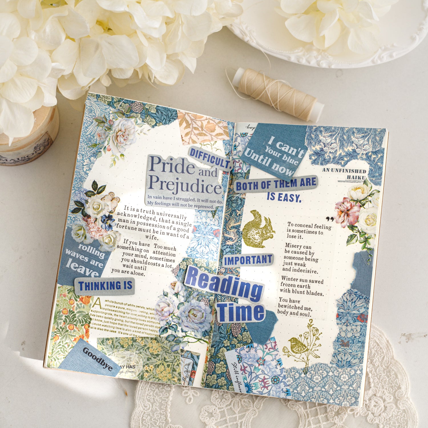 Vintage Floral Background Washi Tape