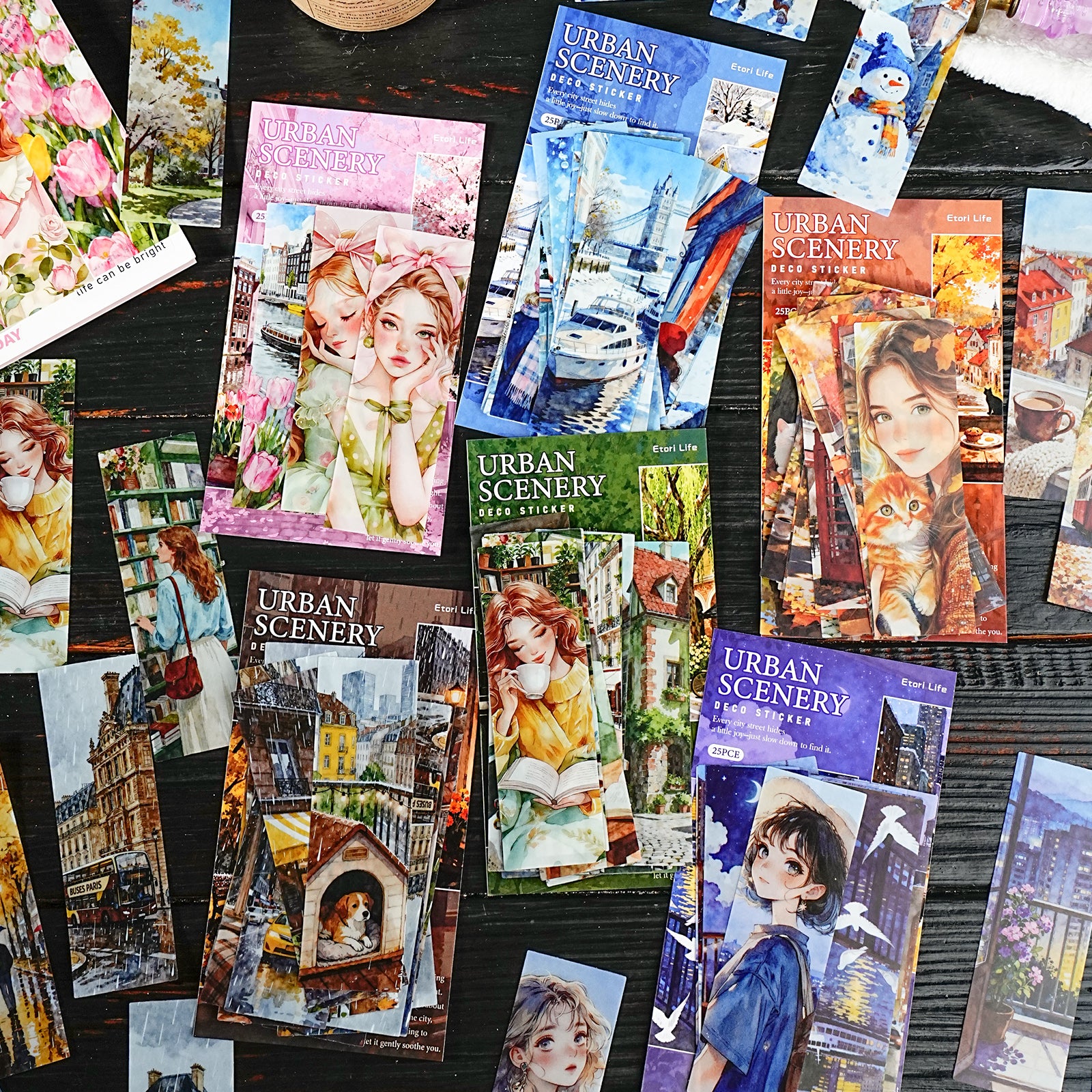 City Romantic PET Sticker