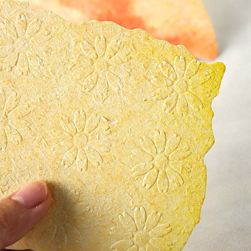 Embossed Printed Scrapbooking Paper