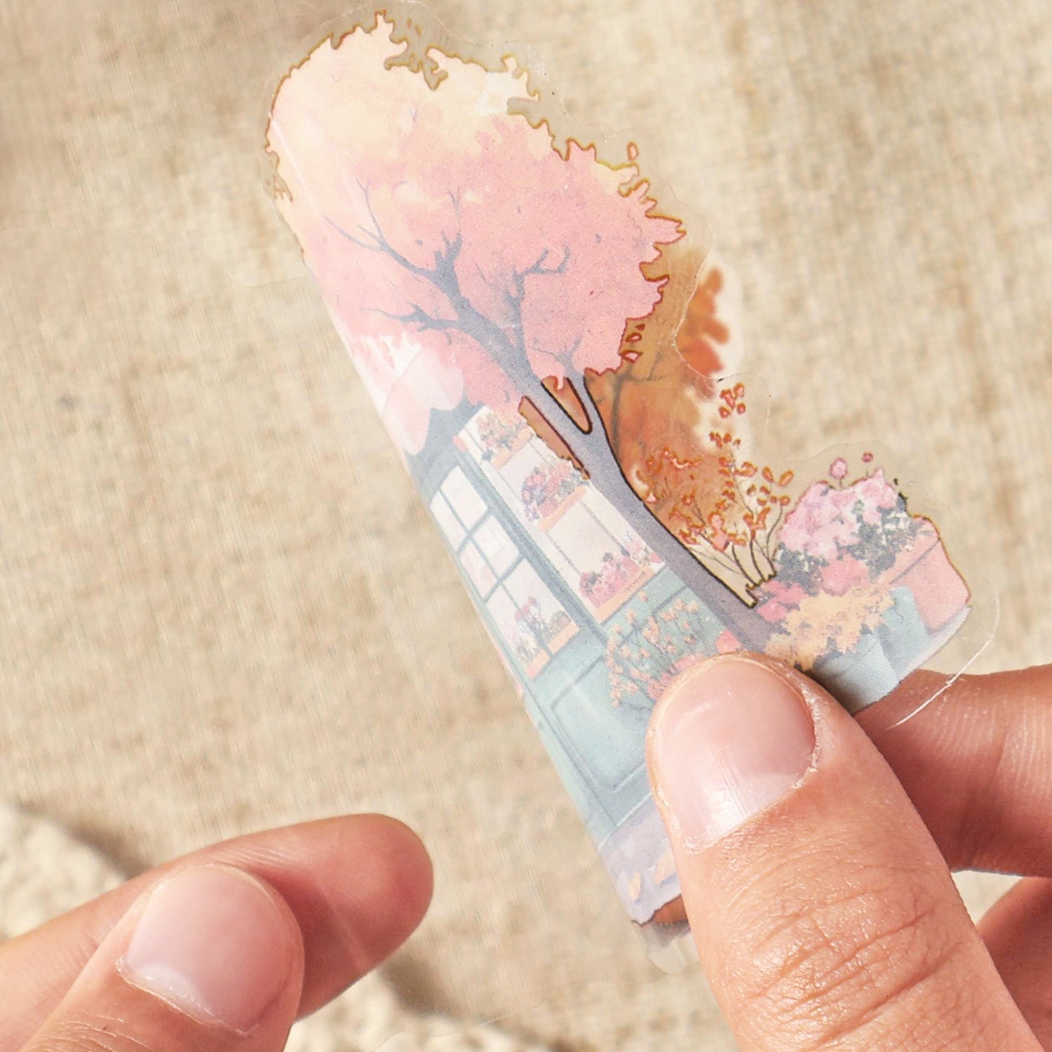 Four Seasons String Song PET Sticker