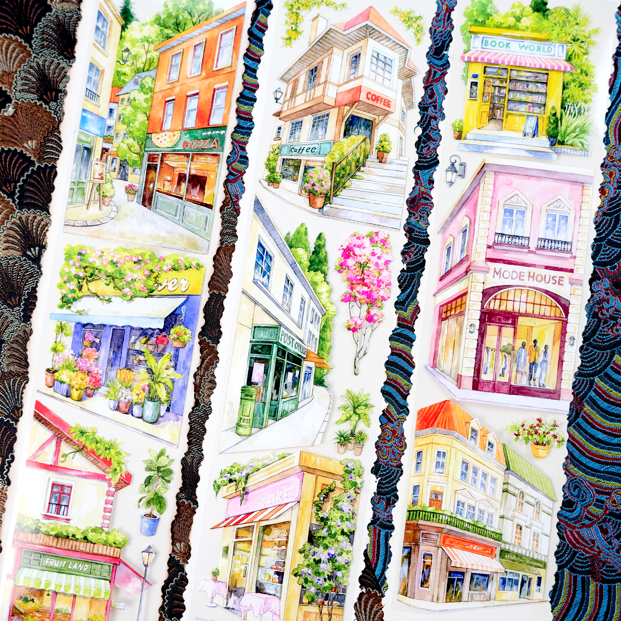 【BOBOYU】Corner Store Landscaping PET Tape