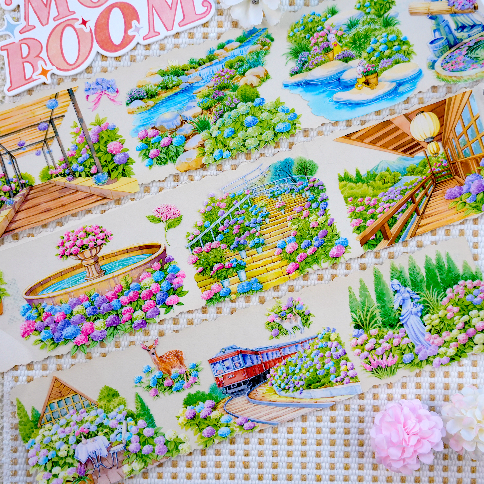 【XT】Letter from Spring Landscape Tape for journaling and scrapbooking