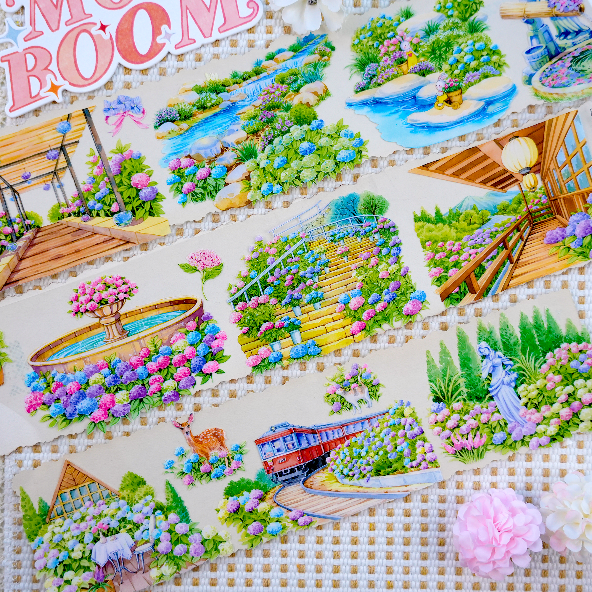 【XT】Letter from Spring Landscape Tape for journaling and scrapbooking