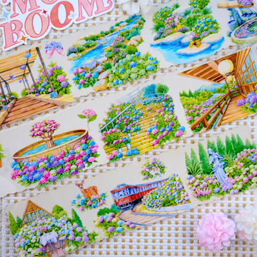 【XT】Letter from Spring Landscape Tape for journaling and scrapbooking