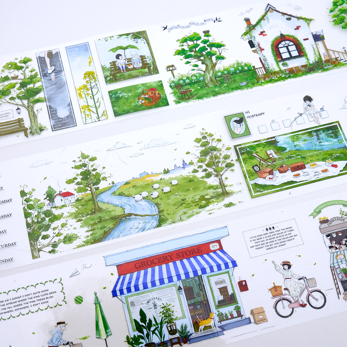 Spring Flowers PET Tape (7cm*170cm)