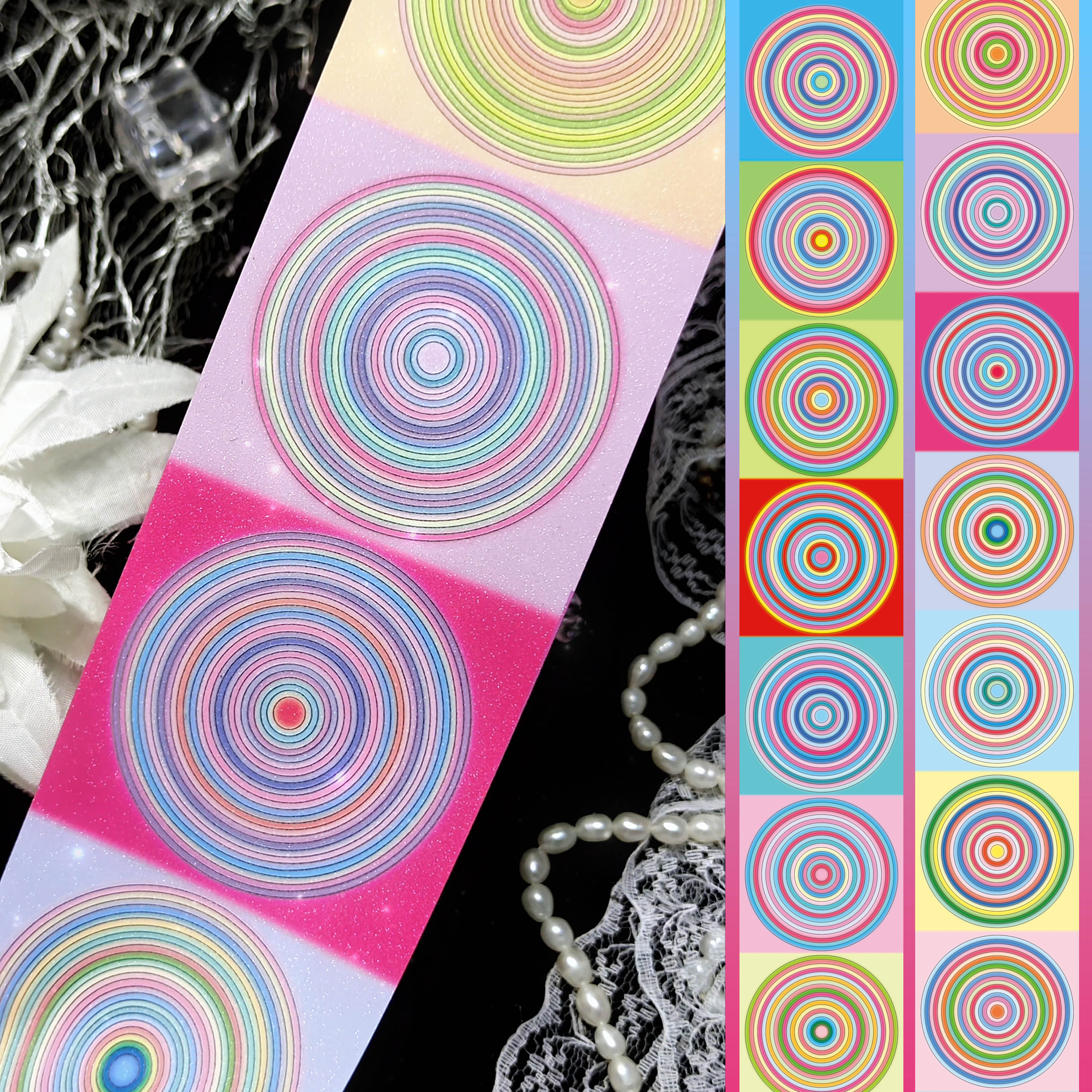 【BOBOYU】Geometric Design Pre-cut Tape