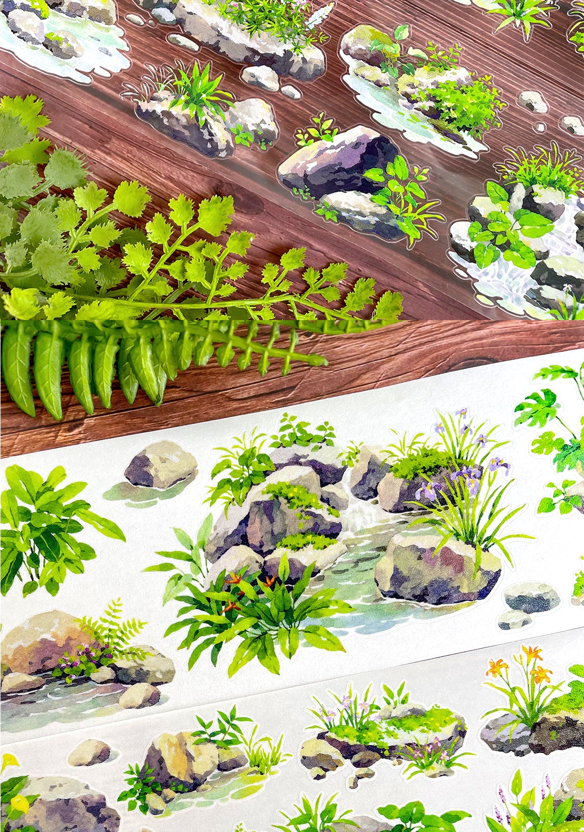 【NEW Studio】 Quiet Stone Landscaping Pre-cut Tape (7cm* 170cm)