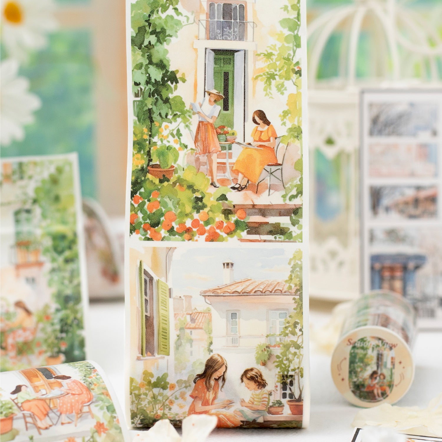 Morning and evening in the world Washi Tape