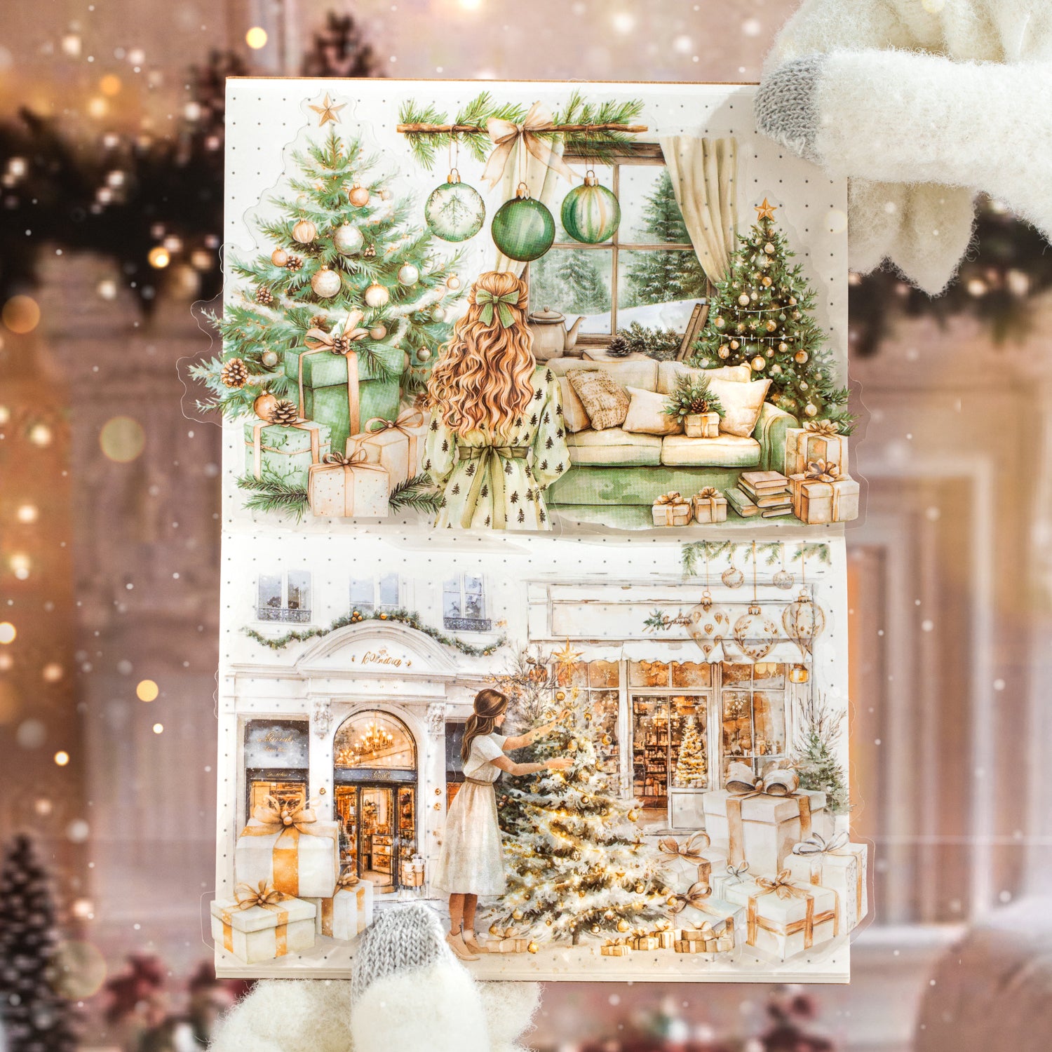 Spend Christmas Together PET Sticker