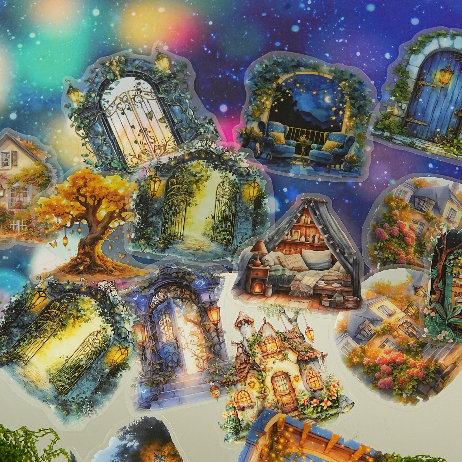 Night Lights Landscaping Sticker