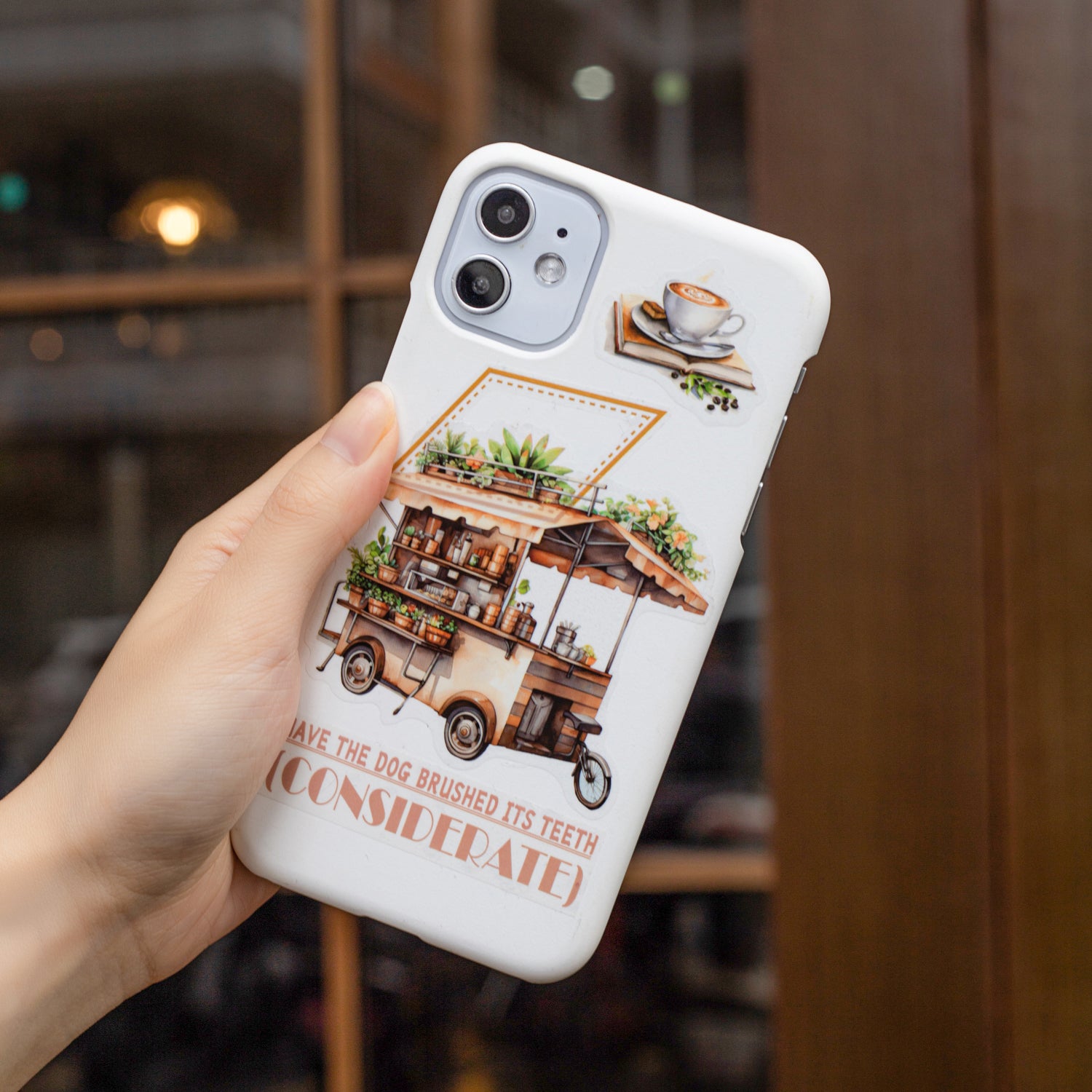 Coffee Market PET Sticker